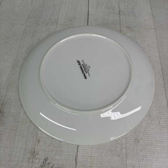 Rachael Ray LITTLE HOOT Autumn Leaves Owl Bands Porcelain Dinner Plates Set of 5 - Picture 5 of 16